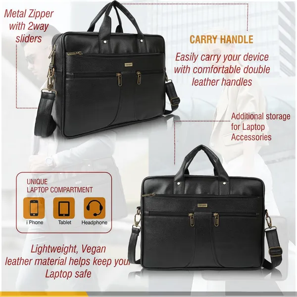Black_Laptop_Bag_15.6_Inch,_Vegan_Leather_Business_Briefcase_For_Men_Women,Water_Resistant_Messenger_Shoulder_Bag_Durable_Office_Bag,_For_Computer/Notebook/Macbook