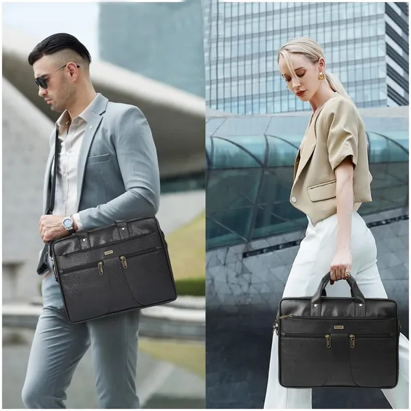 Black_Laptop_Bag_15.6_Inch,_Vegan_Leather_Business_Briefcase_For_Men_Women,Water_Resistant_Messenger_Shoulder_Bag_Durable_Office_Bag,_For_Computer/Notebook/Macbook