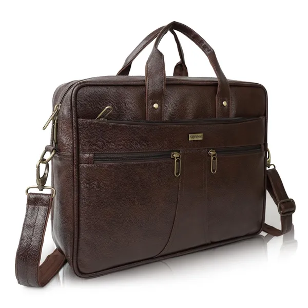 Brown_Vegan_Leather_Laptop_Bag_For_Office_|_15.6_Inch_|_Water_Resistant