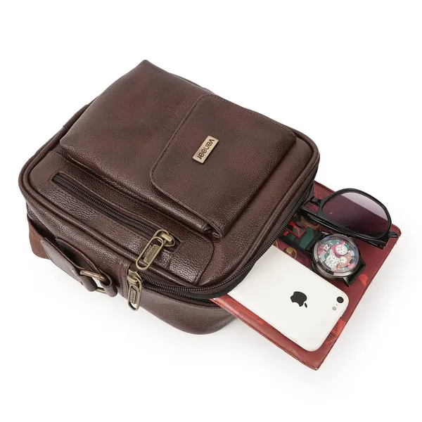 Brown_Vegan_Leather_Shoulder_Crossbody_Side_Bag_For_Men_&_Boys