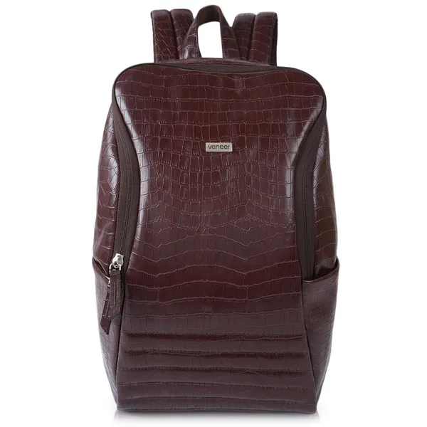 Brown_Vegan_Croco_Leather_Backpack_15.6_Inch_Laptop_Backpack_Business_Travel_Laptop_Backpack_For_Unisex