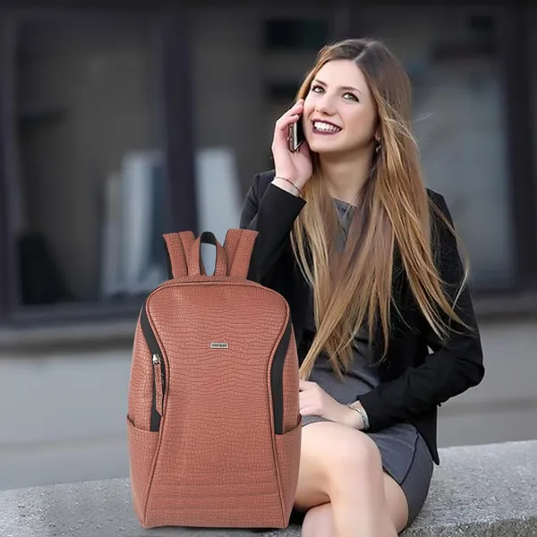 Peach_Vegan_Croco_Leather_Backpack_15.6_Inch_Laptop_Backpack_Business_Travel_Laptop_Backpack_For_Unisex