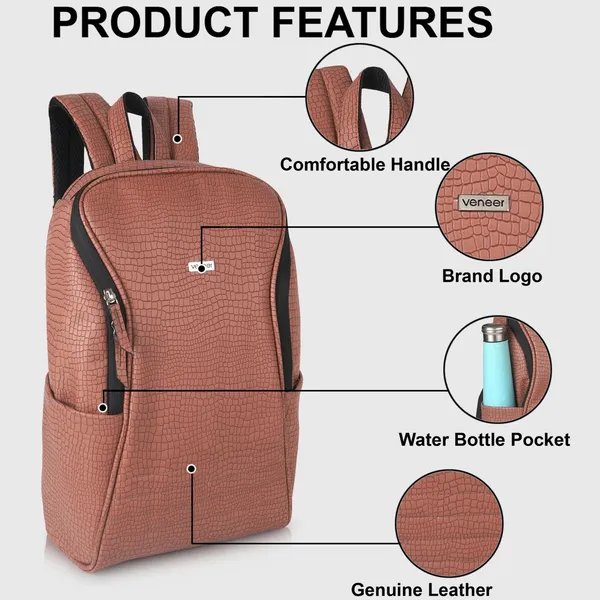 Peach_Vegan_Croco_Leather_Backpack_15.6_Inch_Laptop_Backpack_Business_Travel_Laptop_Backpack_For_Unisex