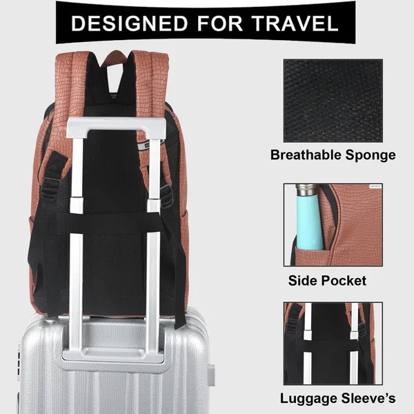 Peach_Vegan_Croco_Leather_Backpack_15.6_Inch_Laptop_Backpack_Business_Travel_Laptop_Backpack_For_Unisex