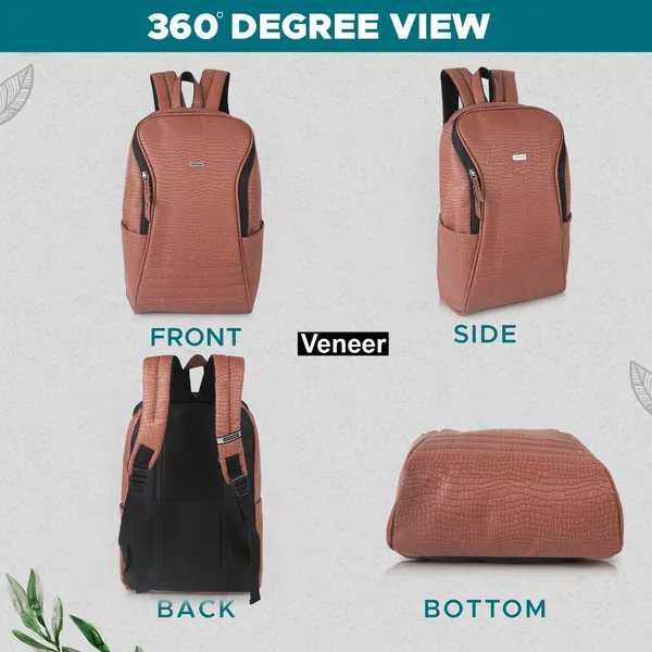 Peach_Vegan_Croco_Leather_Backpack_15.6_Inch_Laptop_Backpack_Business_Travel_Laptop_Backpack_For_Unisex