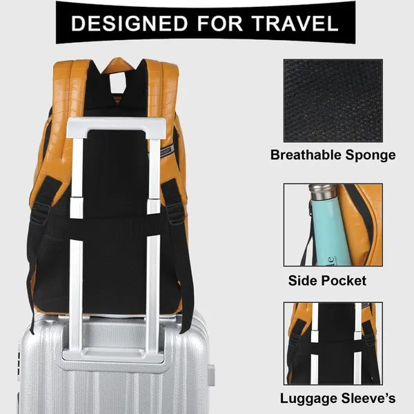 Yellow_Vegan_Croco_Leather_Backpack_15.6_Inch_Laptop_Backpack_Business_Travel_Laptop_Backpack_For_Unisex