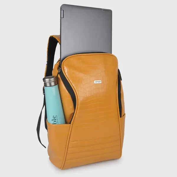 Yellow_Vegan_Croco_Leather_Backpack_15.6_Inch_Laptop_Backpack_Business_Travel_Laptop_Backpack_For_Unisex