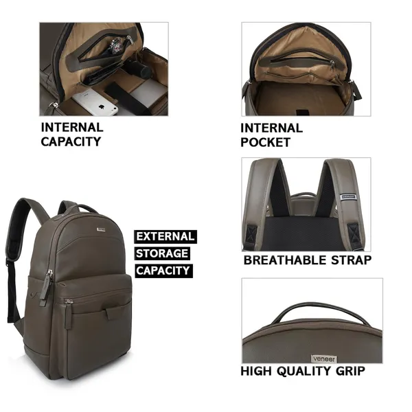 Green_Classy_35_Litre_Vegan_Leather_Unique_Design_Shoulder_Office_College_Business_Daytrip_Backpack_For_Unisex