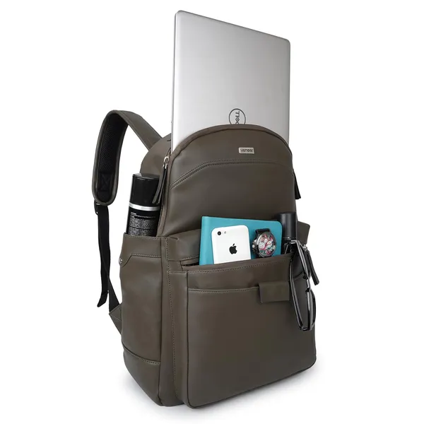 Green_Classy_35_Litre_Vegan_Leather_Unique_Design_Shoulder_Office_College_Business_Daytrip_Backpack_For_Unisex