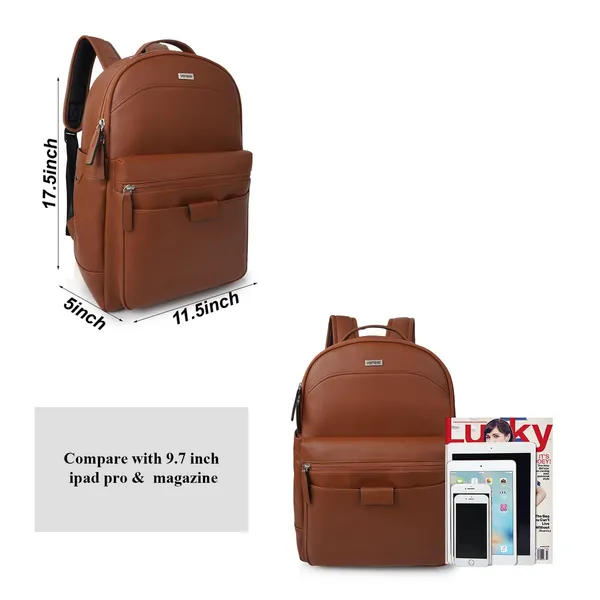 Tan_Classy_35_Litre_Vegan_Leather_Unique_Design_Shoulder_Office_College_Business_Daytrip_Backpack_For_Unisex