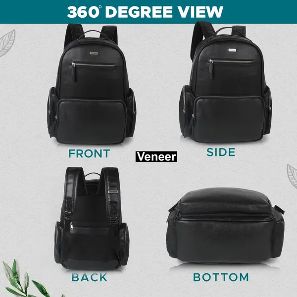 Black_Vegan_Leather_Backpack_For_Office_College_|_15.6_Inch_|_Water_Resistant_|_Unisex