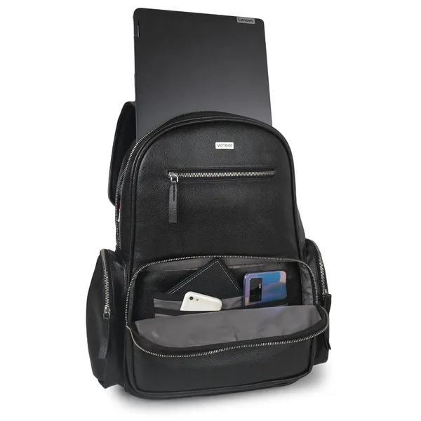 Black_Vegan_Leather_Backpack_For_Office_College_|_15.6_Inch_|_Water_Resistant_|_Unisex