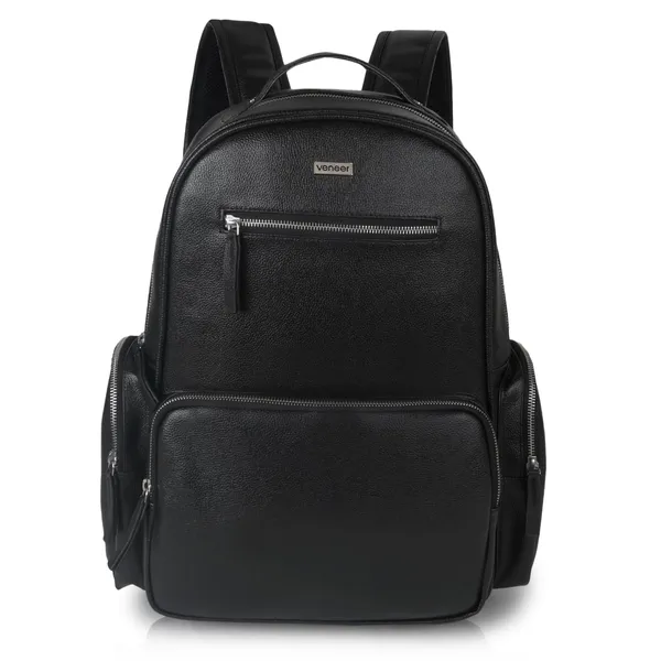 Black_Vegan_Leather_Backpack_For_Office_College_|_15.6_Inch_|_Water_Resistant_|_Unisex