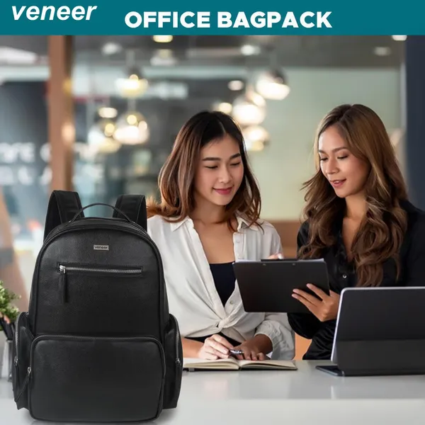 Black_Vegan_Leather_Backpack_For_Office_College_|_15.6_Inch_|_Water_Resistant_|_Unisex