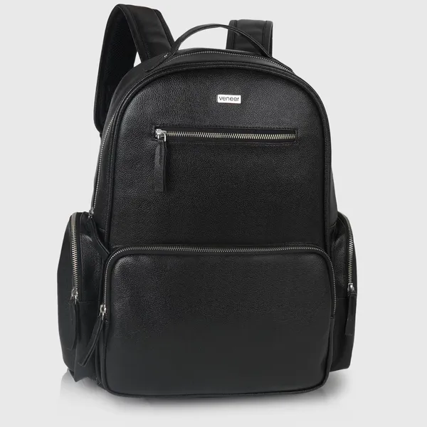 Black_Vegan_Leather_Backpack_For_Office_College_|_15.6_Inch_|_Water_Resistant_|_Unisex