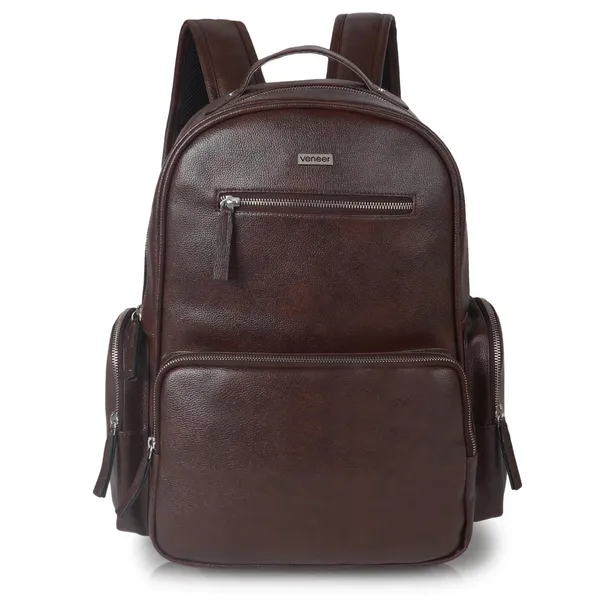Brown_Casual_Vegan_Leather_Travel_Office_College_Laptop_15.6_Inch_Ykk_Zippers_Water_Resistant_Backpack_For_Unisex