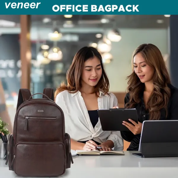 Brown_Casual_Vegan_Leather_Travel_Office_College_Laptop_15.6_Inch_Ykk_Zippers_Water_Resistant_Backpack_For_Unisex