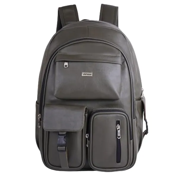 Green_Casual_Vegan_Leather_Office_15.6_In_Laptop_College_Water_Resistant_Ykk_Zippers_Backpack_For_Unisex