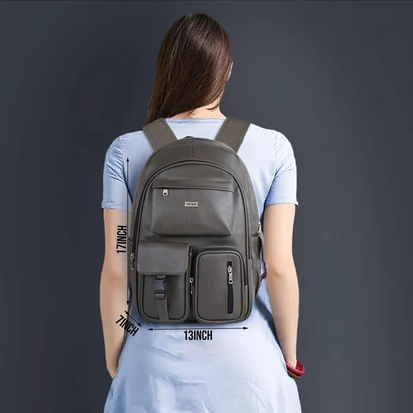 Green_Casual_Vegan_Leather_Office_15.6_In_Laptop_College_Water_Resistant_Ykk_Zippers_Backpack_For_Unisex