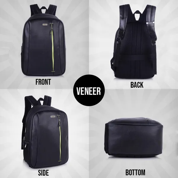 Black_Casual_Vegan_Leather_Neon_Tech_Office_15.6_In_Laptop_College_Business_Water_Resistant_Ykk_Zippers_Backpack_For_Unisex