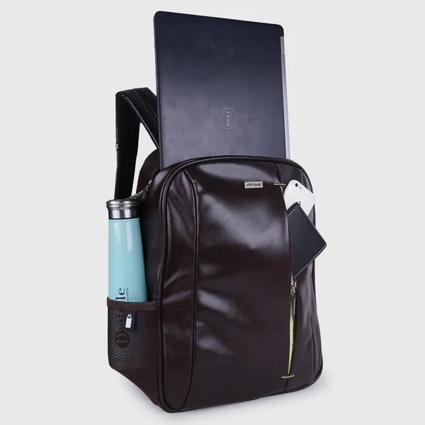 Brown_Casual_Vegan_Leather_Neon_Tech_Office_15.6_In_Laptop_College_Business_Water_Resistant_Ykk_Zippers_Backpack_For_Unisex