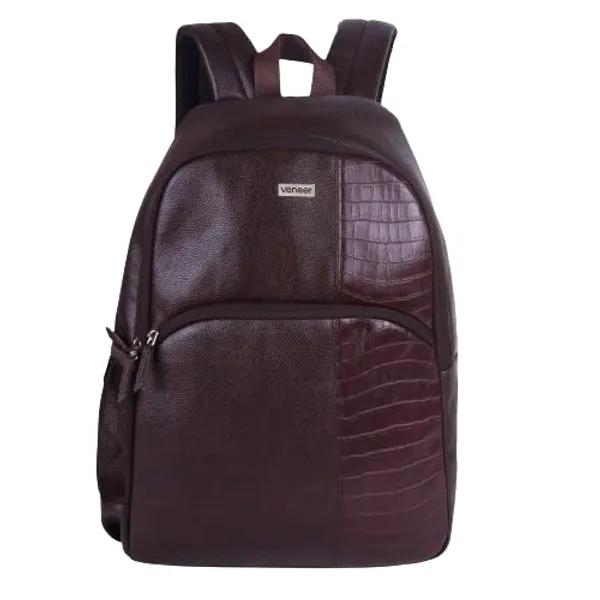 veneer Brown Vegan Leather Casual Laptop 15 In Croco Fusion Design Business College Office Ykk Zippers Backpack For Unisex Price in India - Buy veneer Brown Vegan Leather Casual Laptop 15 In veneer Brown Vegan Leather Casual Laptop 15 In Croco Fusion Design Business College Office Ykk Zippers Backpack For Unisex Price in India - Buy veneer Brown Vegan Leather Casual Laptop 15 In