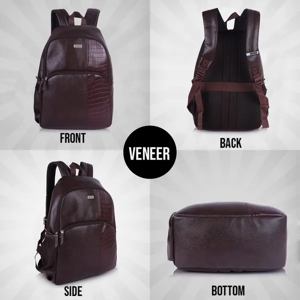 Brown_Vegan_Leather_Casual_Laptop_15_In_Croco_Fusion_Design_Business_College_Office_Ykk_Zippers_Backpack_For_Unisex