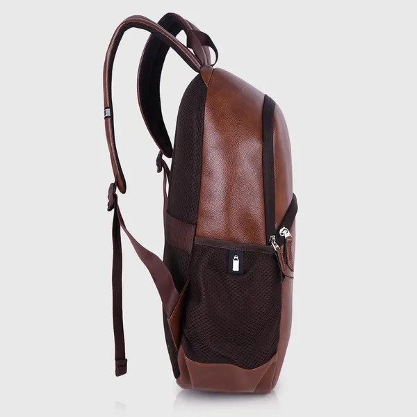 Tan_Vegan_Leather_Casual_Laptop_15_In_Croco_Fusion_Design_Business_College_Office_Ykk_Zippers_Backpack_For_Unisex