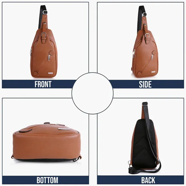 Tan_Vegan_Leather_Stylish_Unique_Design_Shoulder_Chest_Crossbody_Fanny_Pack_For_Unisex