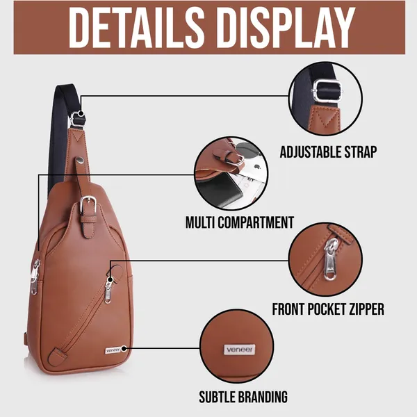 Tan_Vegan_Leather_Stylish_Unique_Design_Shoulder_Chest_Crossbody_Fanny_Pack_For_Unisex