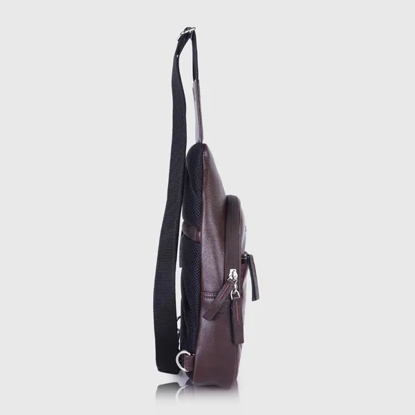 Brown_Vegan_Leather_Croco_Pattern_Stylish_Unique_Design_Shoulder_Chest_Crossbody_Fanny_Pack_For_Unisex