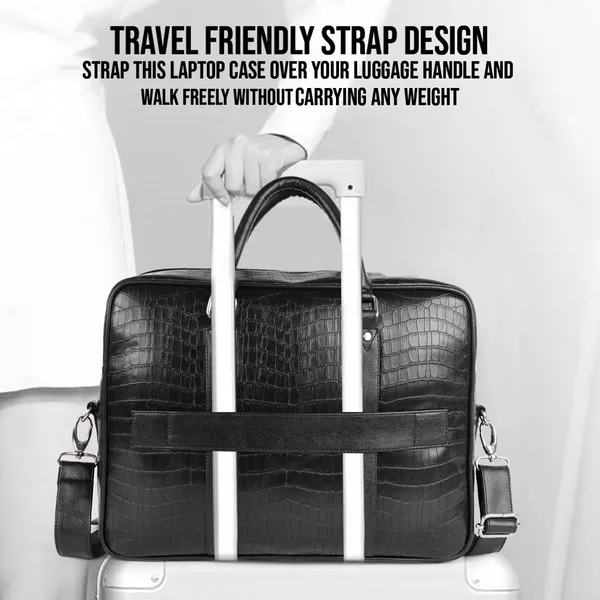 Black_Vegan_Leather_Croco_Pattern_Stylish_Unique_Design_Laptop_Office_Business_Briefcase_Travel_Messenger_Bag_For_Unisex