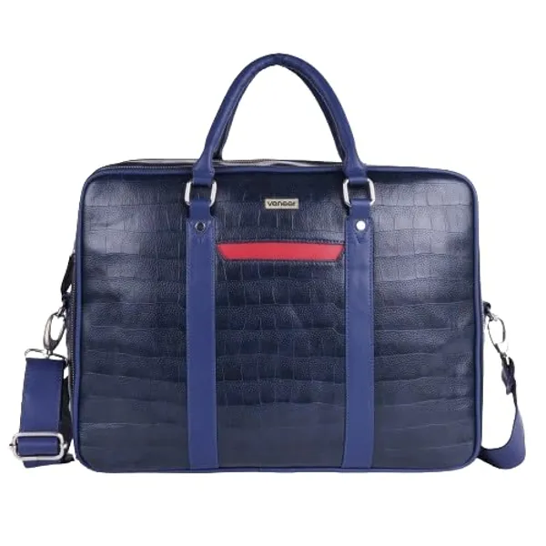 Navy_Blue_Vegan_Leather_Croco_Pattern_Stylish_Unique_Design_Laptop_Office_Business_Briefcase_Travel_Messenger_Bag_For_Unisex