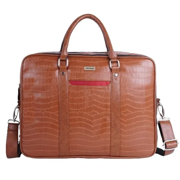 Tan_Vegan_Leather_Laptop_Bag_For_Office_&_Business_|_Unisex
