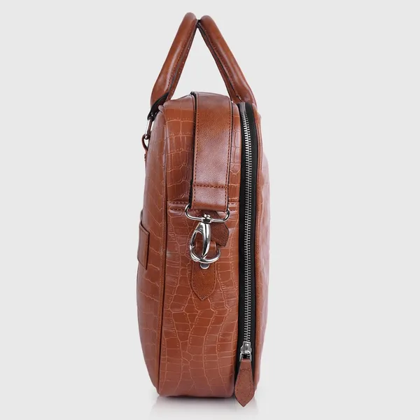 Tan_Vegan_Leather_Laptop_Bag_For_Office_&_Business_|_Unisex