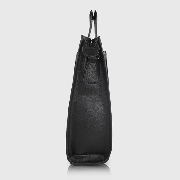 Black_Vegan_Leather_Casual_Classy_Unique_Design_Laptop_Office_Business_Top_Handle_Crossbody_Messenger_Bag_For_Unisex_Laptop_Fitt_Upto_14_Inch