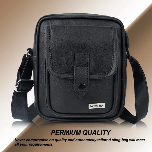 Black_Premium_Vegan_Leather_Classy_Unique_Design_Shoulder_Crossbody_Side_Trendy_Men_Sling_Bag