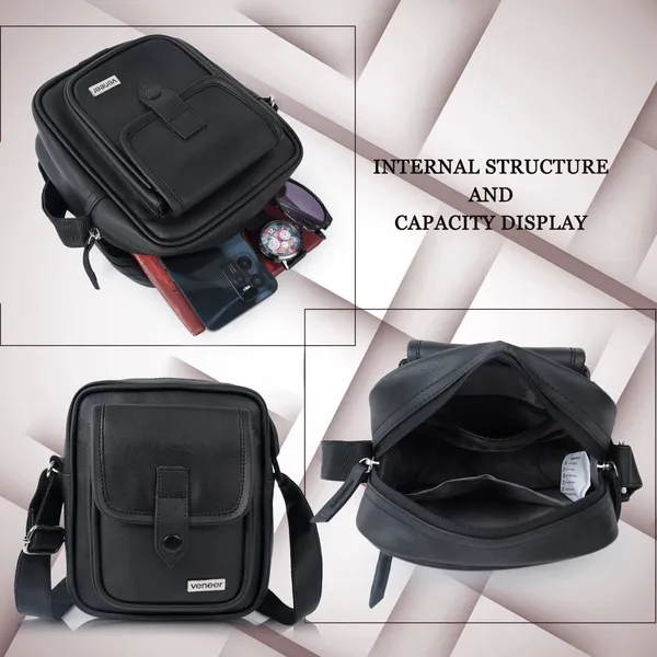 Black_Premium_Vegan_Leather_Classy_Unique_Design_Shoulder_Crossbody_Side_Trendy_Men_Sling_Bag