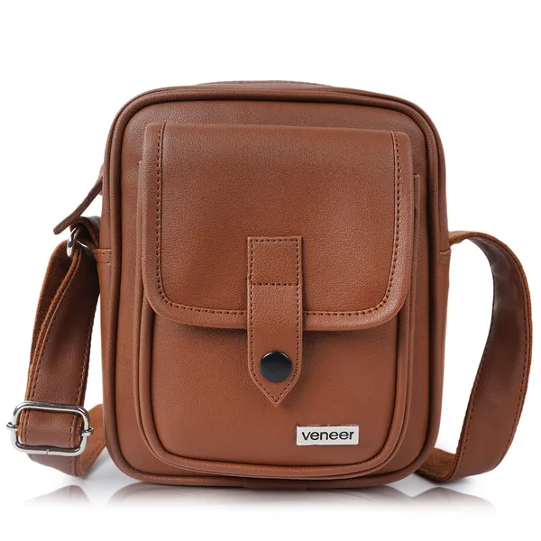 Tan_Premium_Vegan_Leather_Classy_Unique_Design_Shoulder_Crossbody_Side_Trendy_Men_Sling_Bag