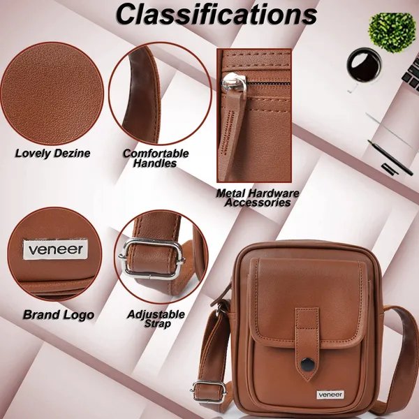 Tan_Premium_Vegan_Leather_Classy_Unique_Design_Shoulder_Crossbody_Side_Trendy_Men_Sling_Bag