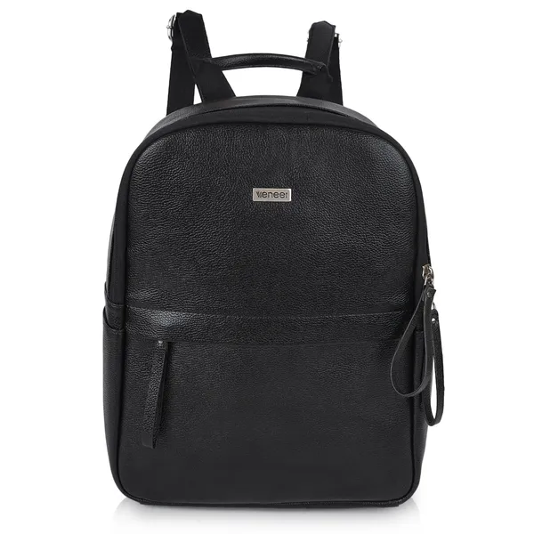 Black_Classic_Trendy_Travel_Vegan_Leather_Shoulder_Office_College_Tuition_Backpack_For_Women