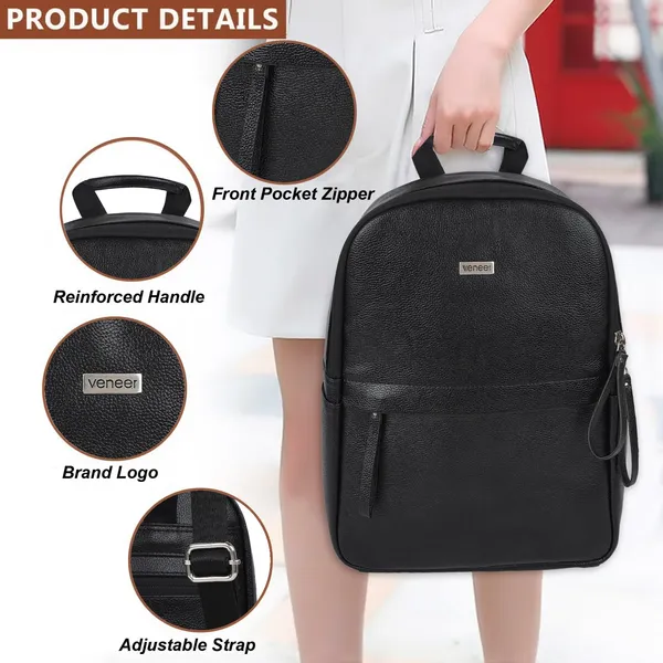 Black_Classic_Trendy_Travel_Vegan_Leather_Shoulder_Office_College_Tuition_Backpack_For_Women