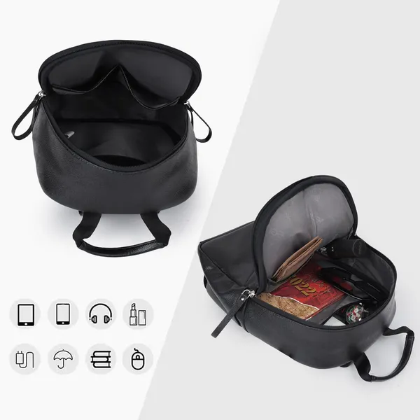 Black_Classic_Trendy_Travel_Vegan_Leather_Shoulder_Office_College_Tuition_Backpack_For_Women