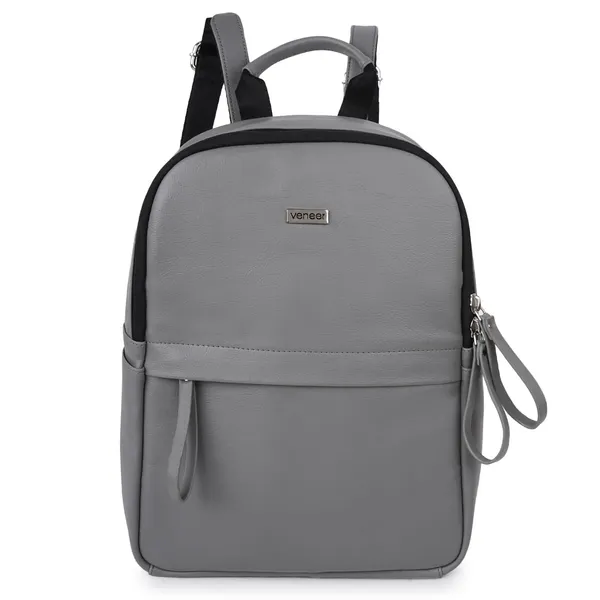 Grey_Classic_Trendy_Travel_Vegan_Leather_Shoulder_Office_College_Tuition_Backpack_For_Women