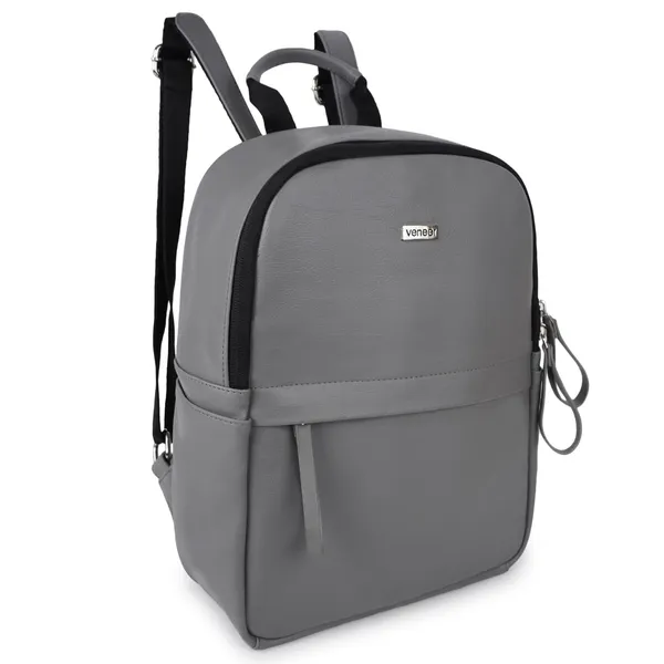 Grey_Classic_Trendy_Travel_Vegan_Leather_Shoulder_Office_College_Tuition_Backpack_For_Women