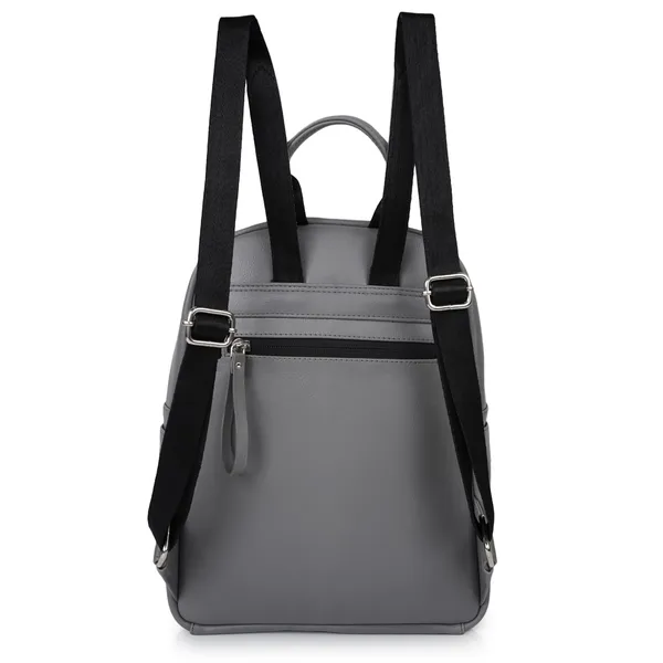 Grey_Classic_Trendy_Travel_Vegan_Leather_Shoulder_Office_College_Tuition_Backpack_For_Women