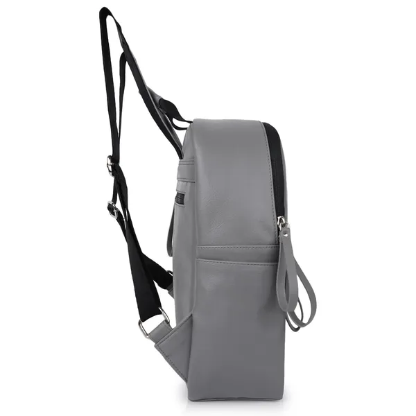 Grey_Classic_Trendy_Travel_Vegan_Leather_Shoulder_Office_College_Tuition_Backpack_For_Women