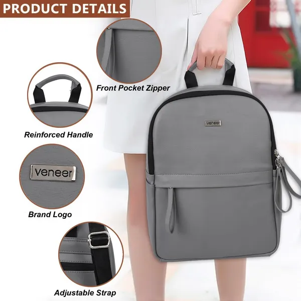 Grey_Classic_Trendy_Travel_Vegan_Leather_Shoulder_Office_College_Tuition_Backpack_For_Women