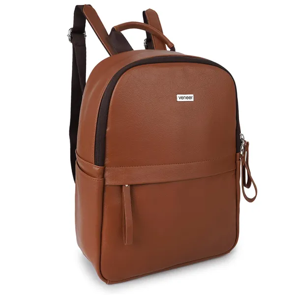 Tan_Classic_Trendy_Travel_Vegan_Leather_Shoulder_Office_College_Tuition_Backpack_For_Women