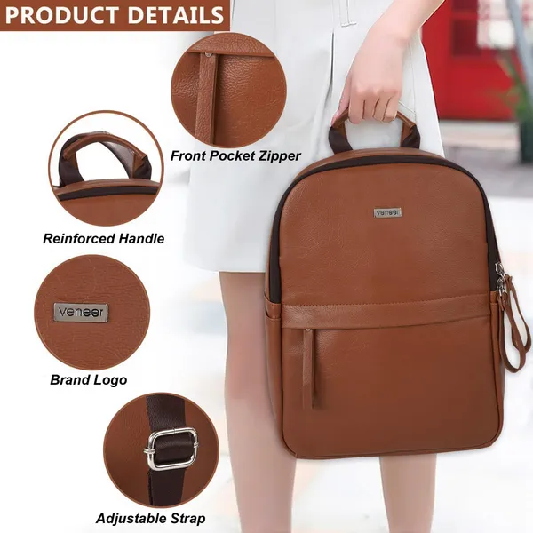 Tan_Classic_Trendy_Travel_Vegan_Leather_Shoulder_Office_College_Tuition_Backpack_For_Women